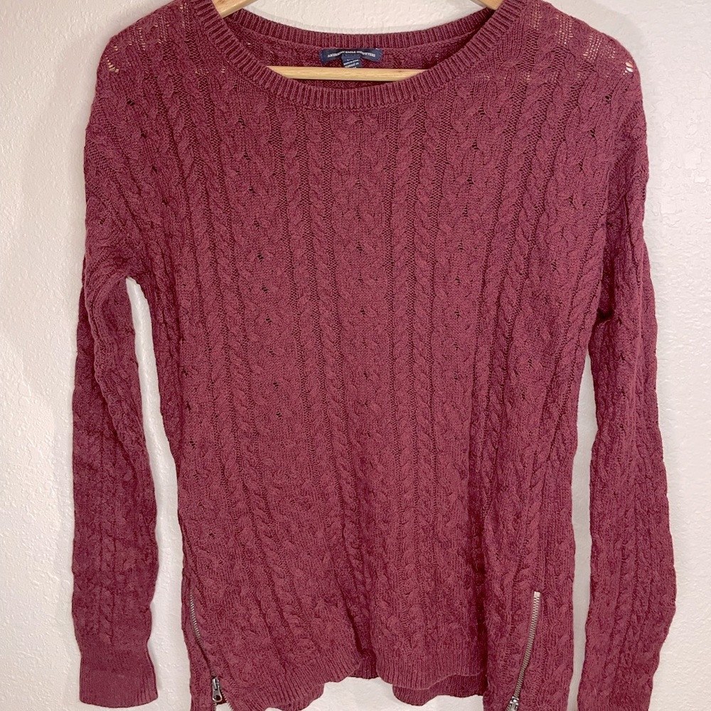 womens cable knit sweater